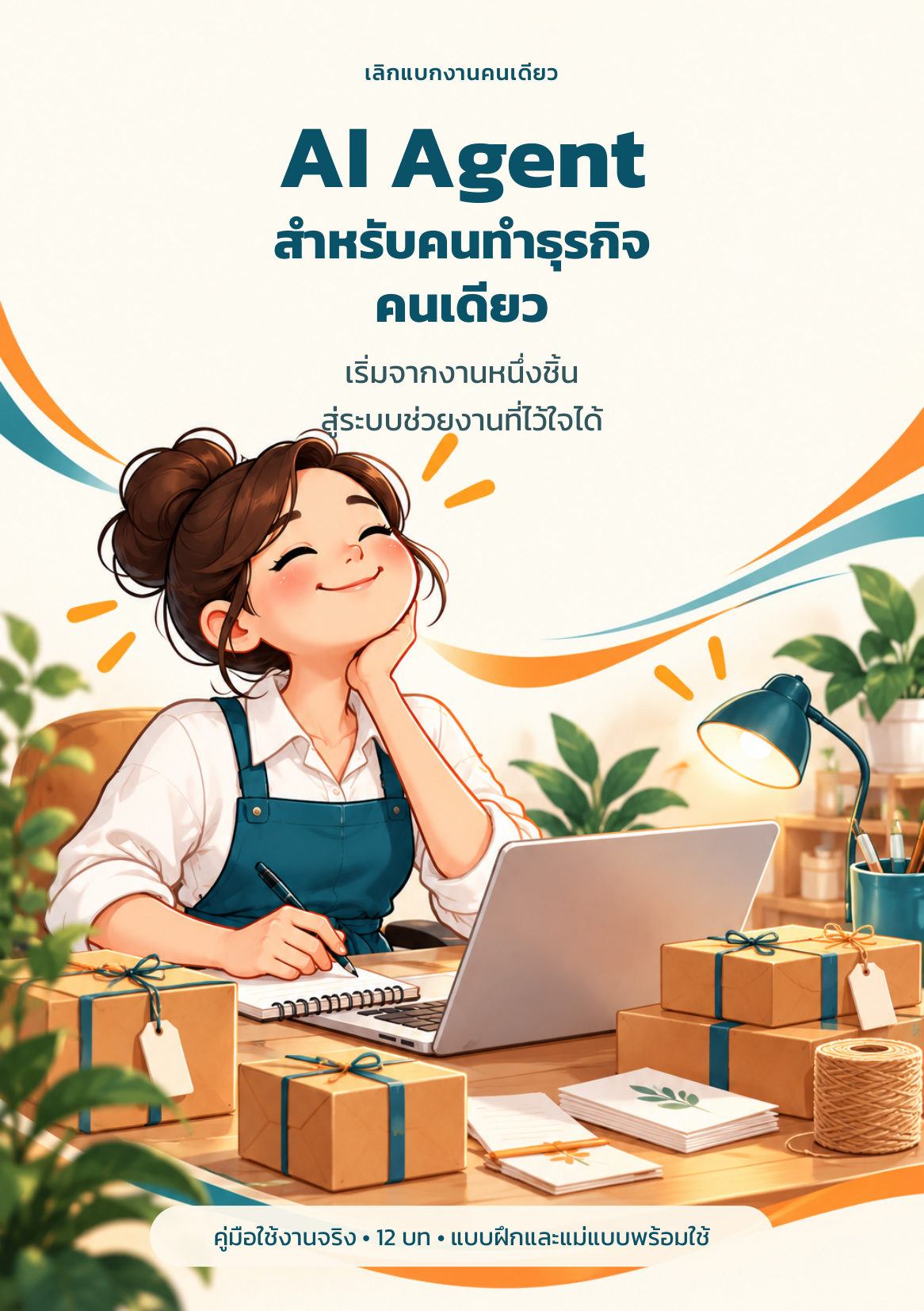 ปกหนังสือ AI Agent สำหรับคนทำธุรกิจคนเดียว