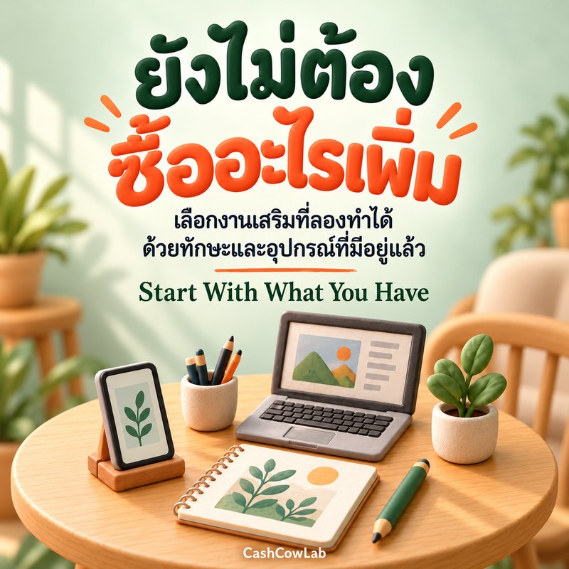 ปกหนังสือ ยังไม่ต้องซื้ออะไรเพิ่ม